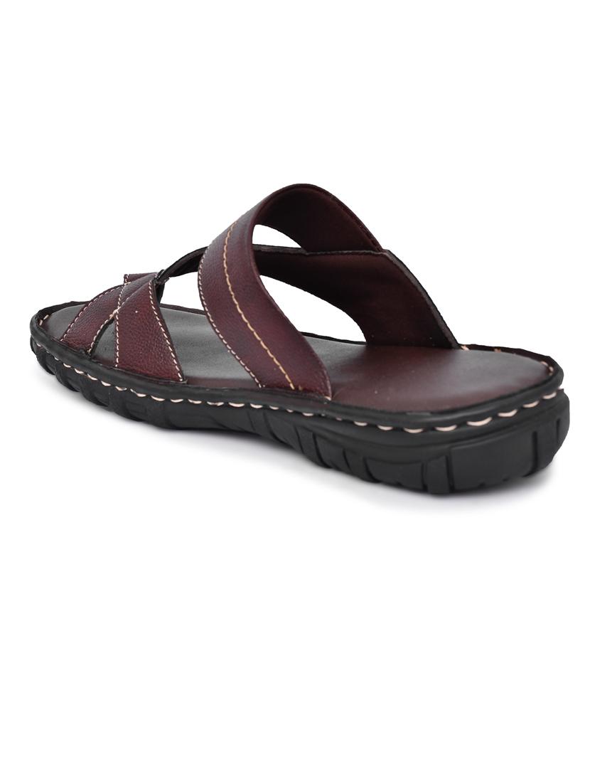 brown synthetic slip on sandals - 20008682 - Standard Image - 2