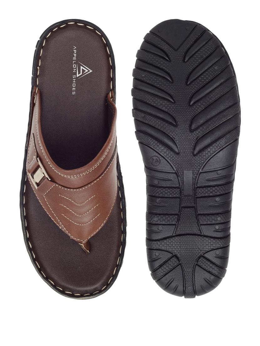tan pu toe separator slippers - 20008756 - Standard Image - 2