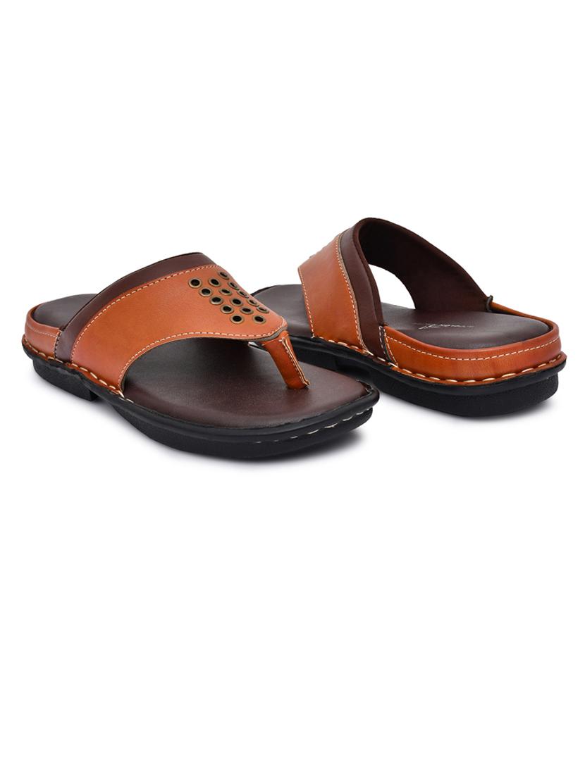 tan pu toe separator slippers - 20008760 - Standard Image - 2
