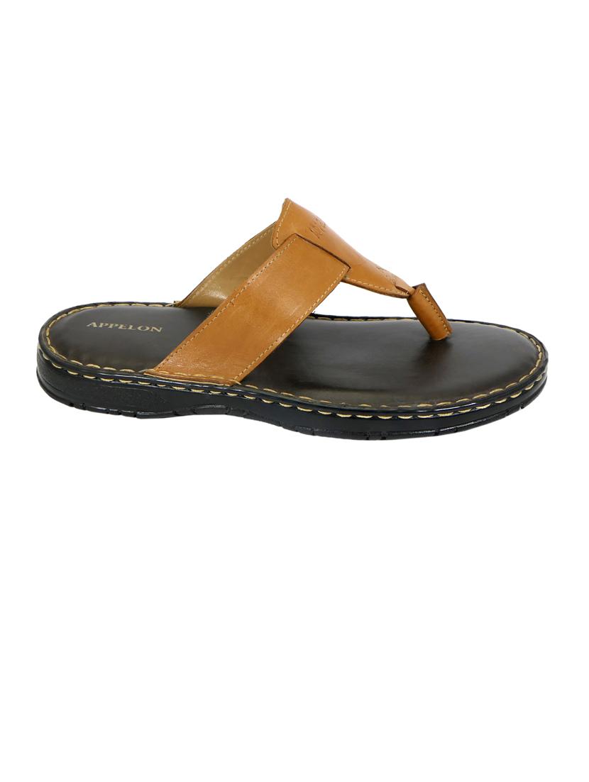 tan pu toe separator slippers - 20008789 - Standard Image - 2