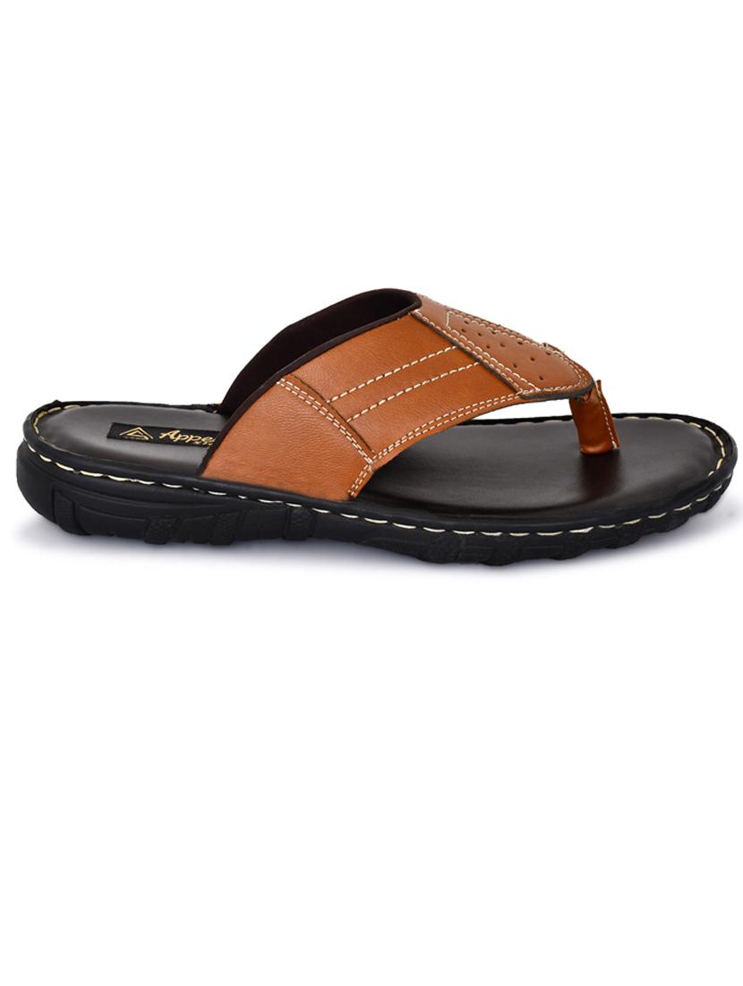 tan pu toe separator slippers - 20008795 - Standard Image - 2