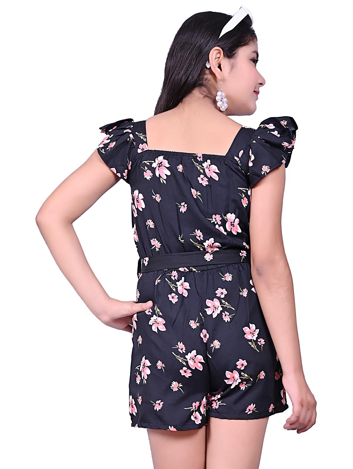 black polycrepe playsuit twin sets - 20009431 - Standard Image - 2