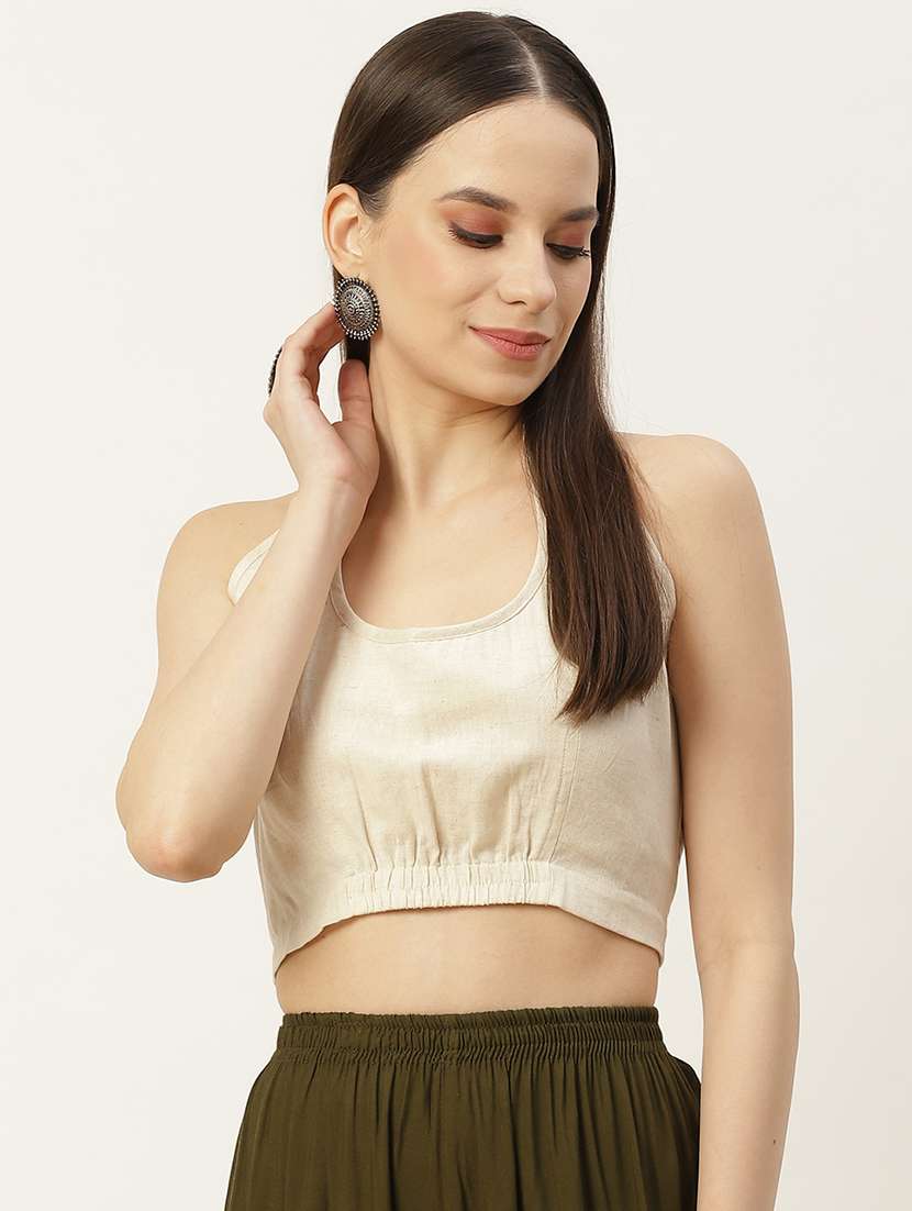 women white halter neck blouse