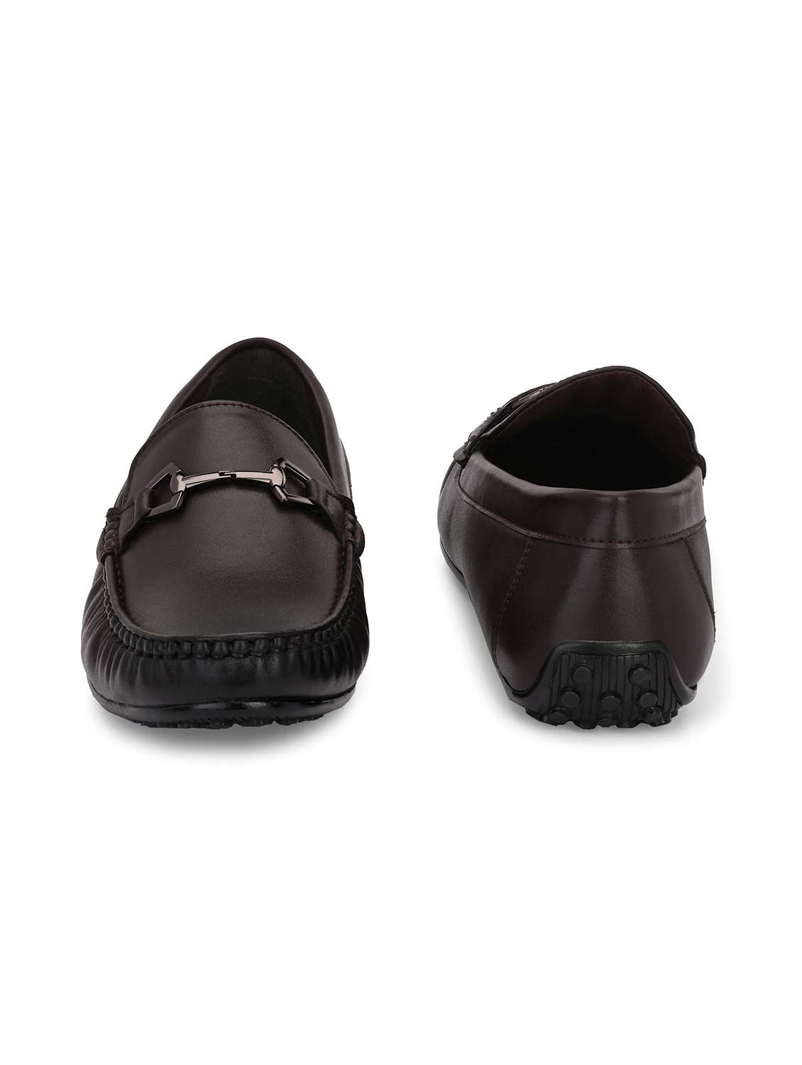 brown solid slip on loafer - 20009660 -  Standard Image - 2