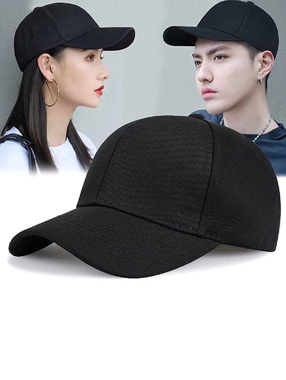 black cotton cap - 20009779 - Standard Image - 2