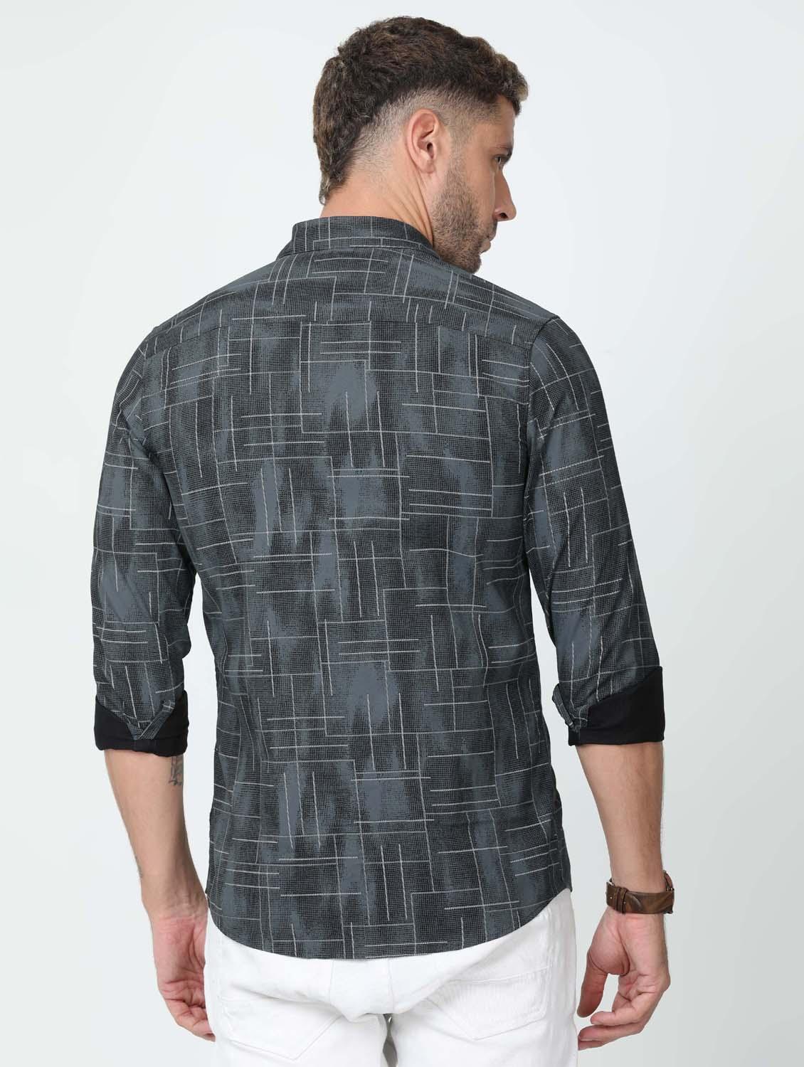 mens printed casual shirt - 20010517 - Standard Image - 2