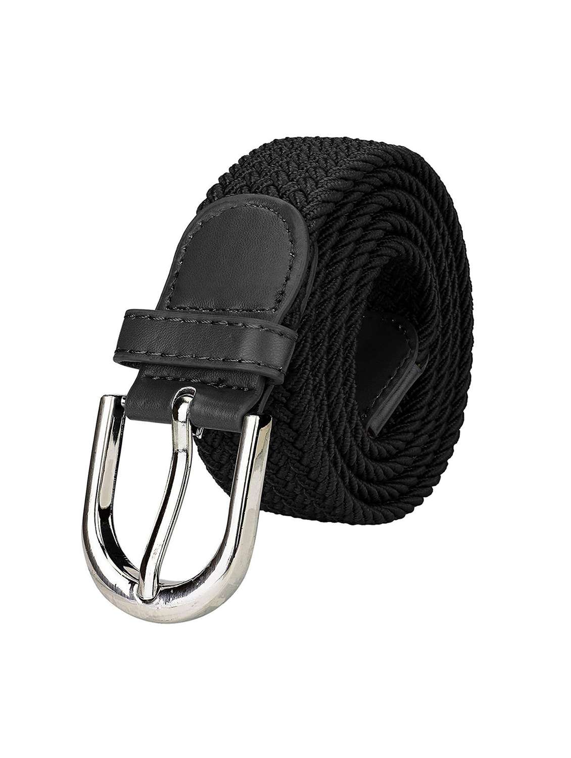 black leather belt