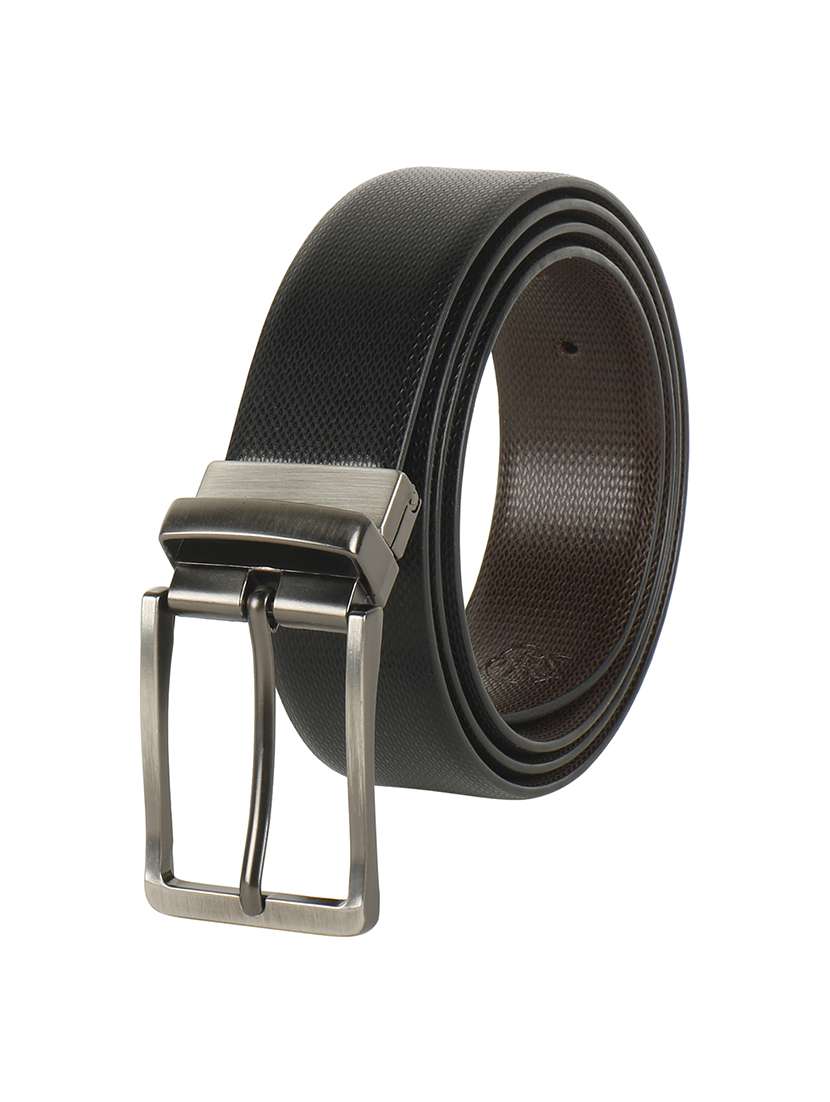 black leather belt