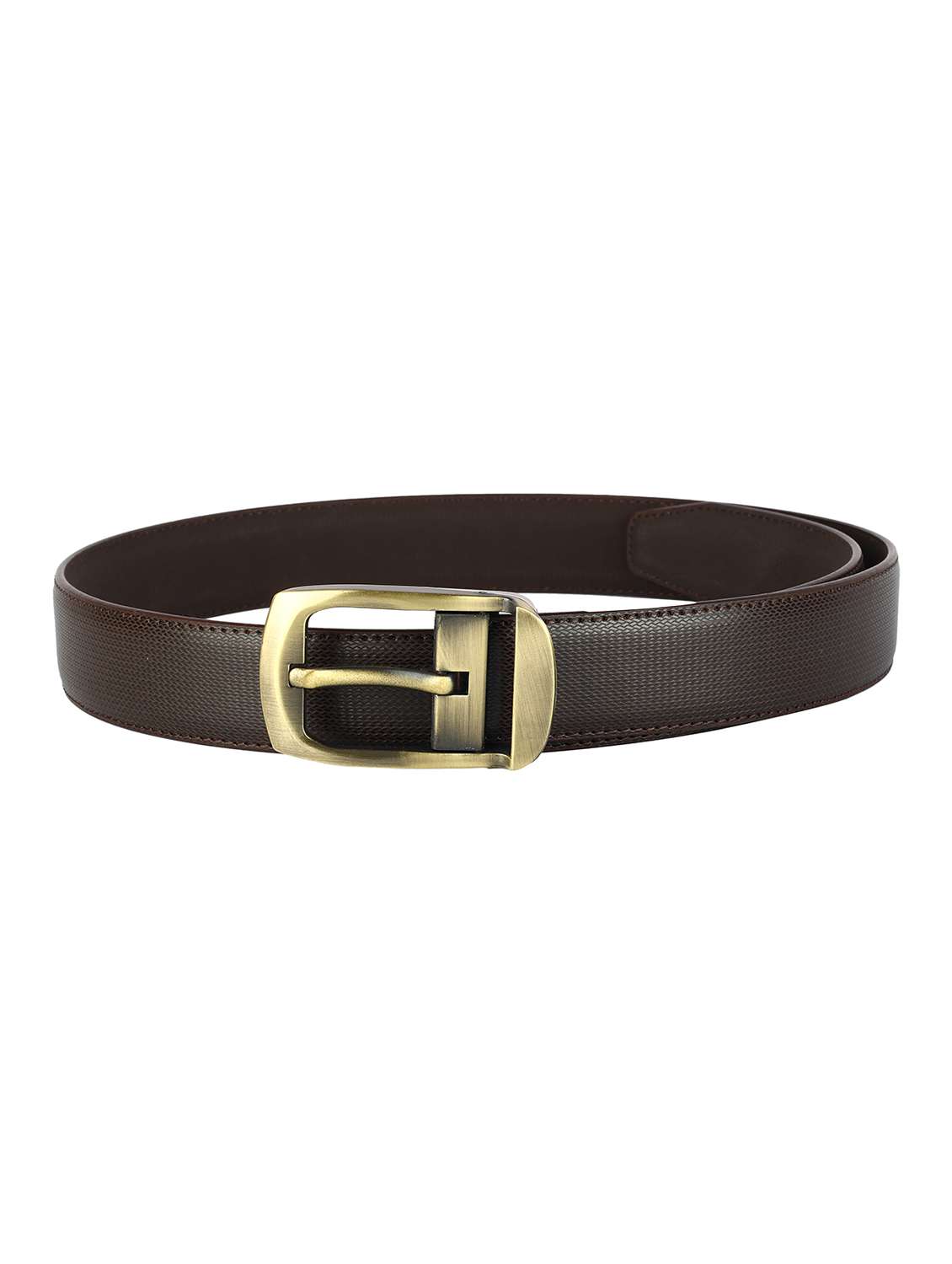 brown leather belt