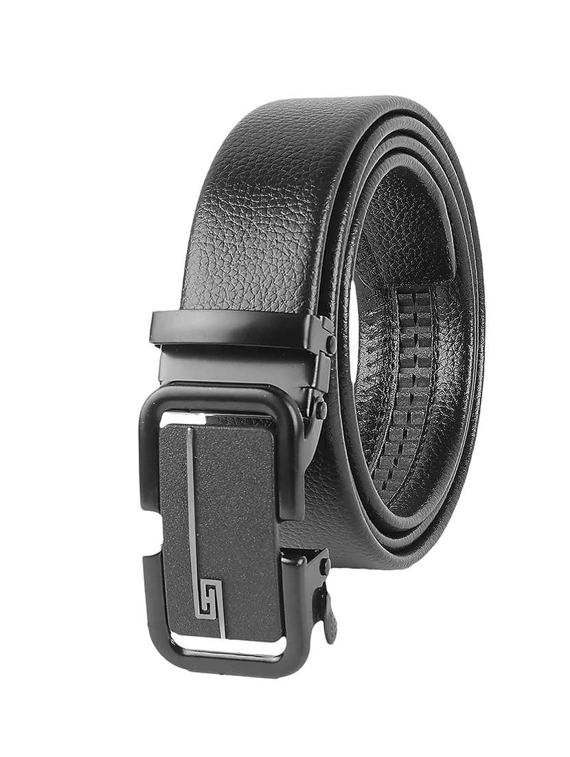 black leather belt
