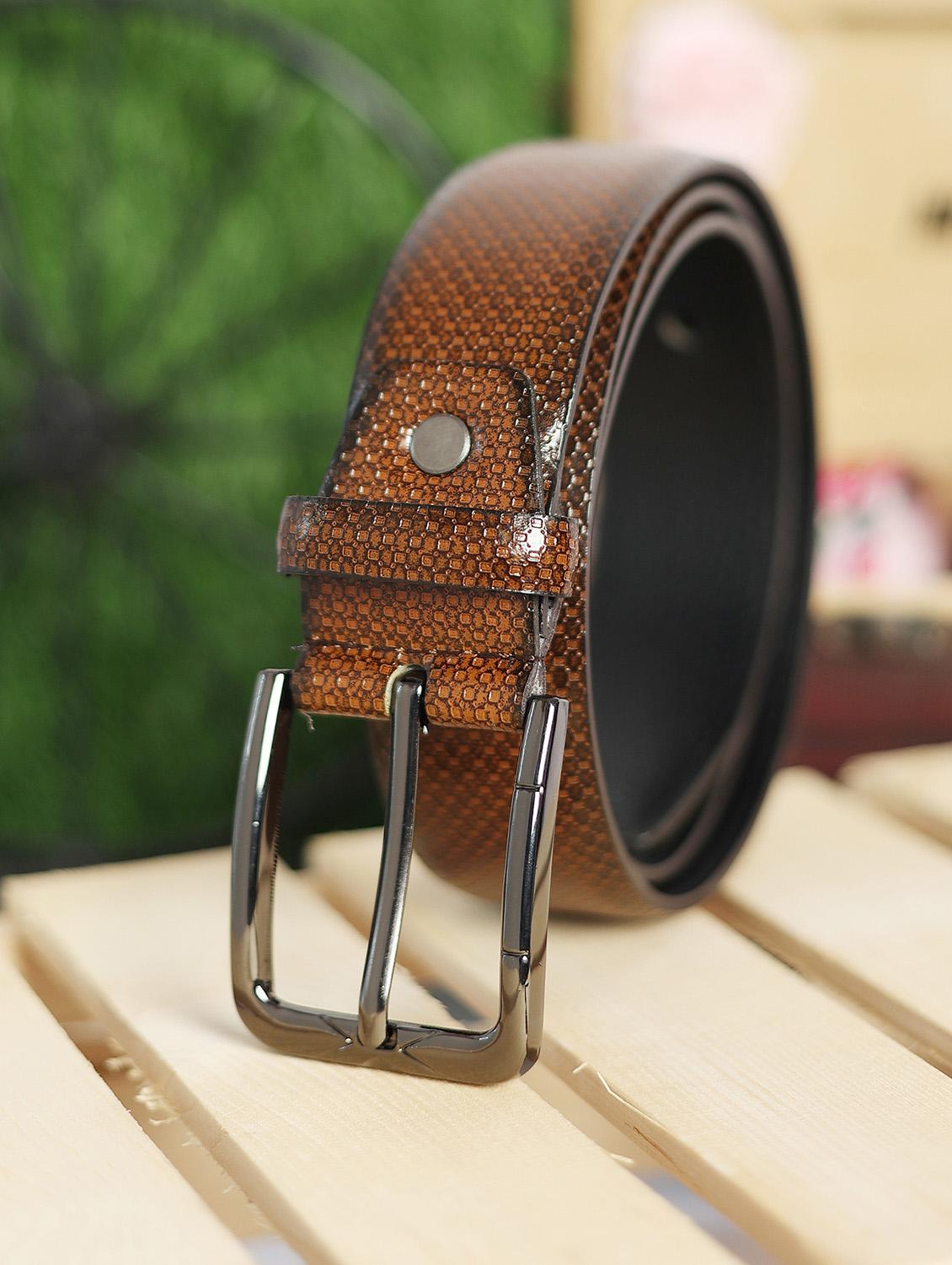 men brown leather belt - 20011407 - Standard Image - 2