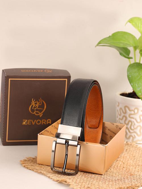 men black leather belt - 20011468 - Standard Image - 0
