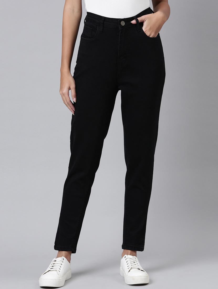 women's plain mom fit jeans - 20011584 -  Zoom Image - 0