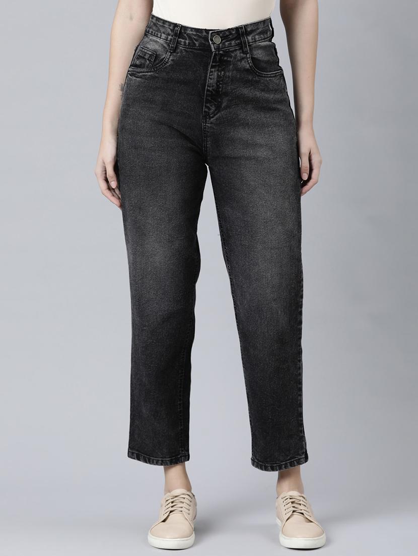 women's plain straight fit jeans - 20011891 - Zoom Image - 0