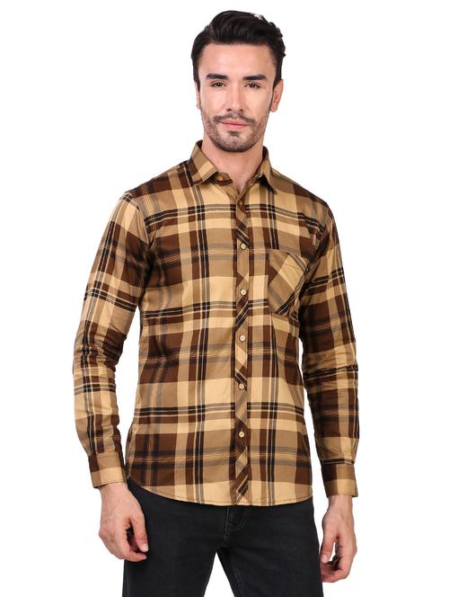 mens checks casual shirt - 20012049 -  Standard Image - 0