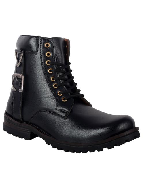 men black lace up boots - 20012192 - Standard Image - 0