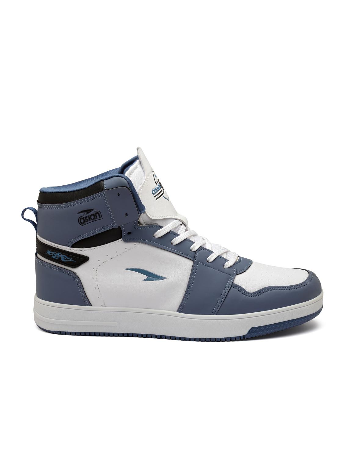 white synthetic lace up sneakers - 20012902 - Standard Image - 2
