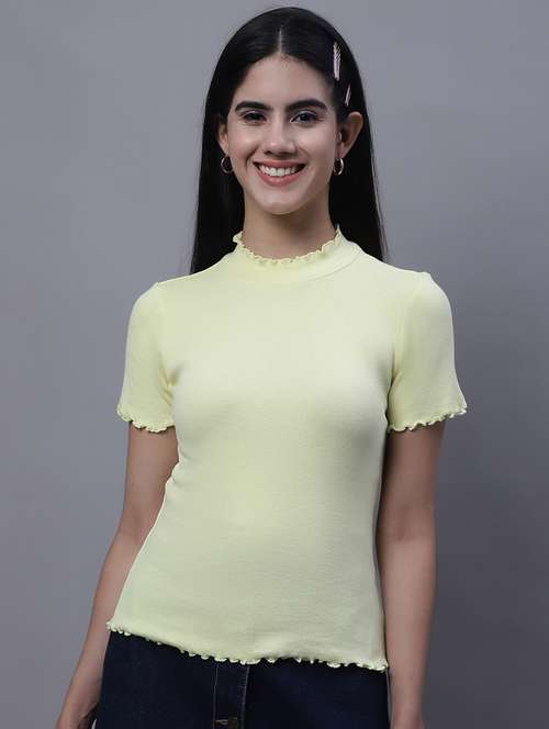 women's straight high neck top - 20013033 - Standard Image - 0
