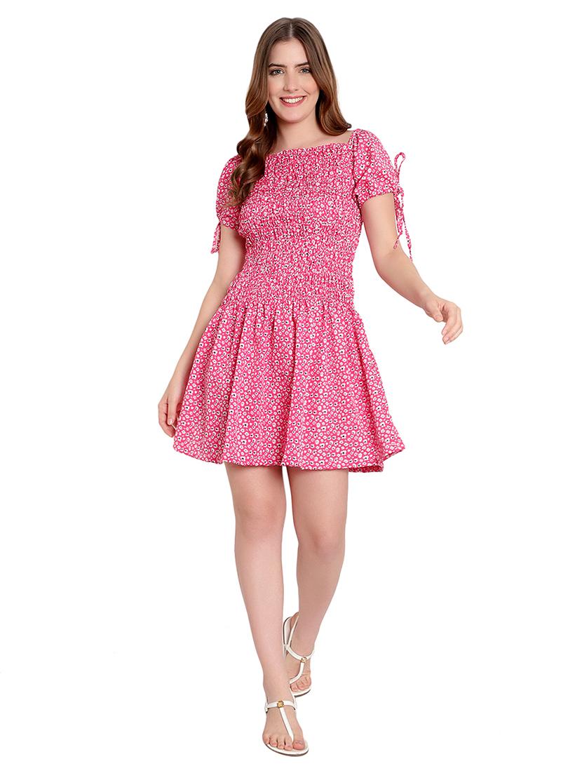 women's fit & flare floral dress - 20013427 - Zoom Image - 0