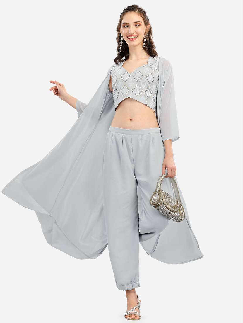 women printed fusion set