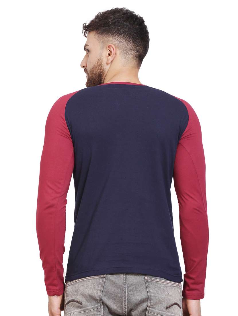 solids round neck ranglan t-shirt - 20014386 -  Standard Image - 2