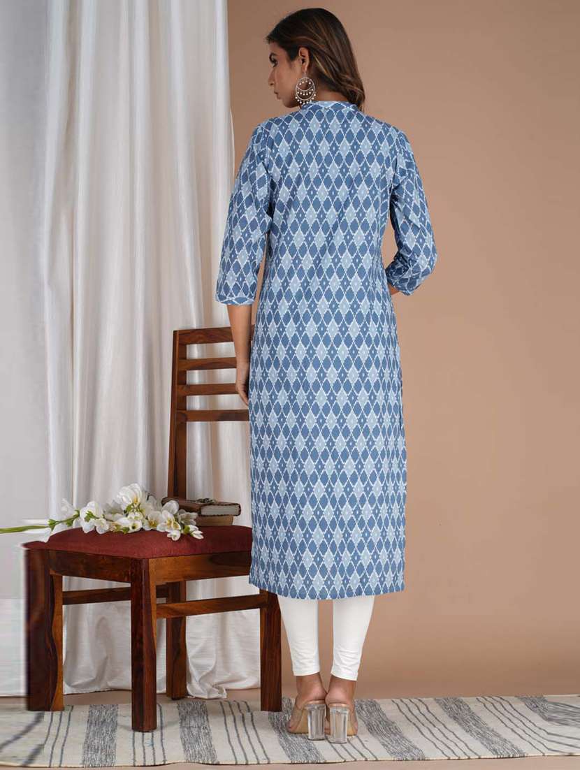 women's straight kurta - 20014396 -  Standard Image - 2