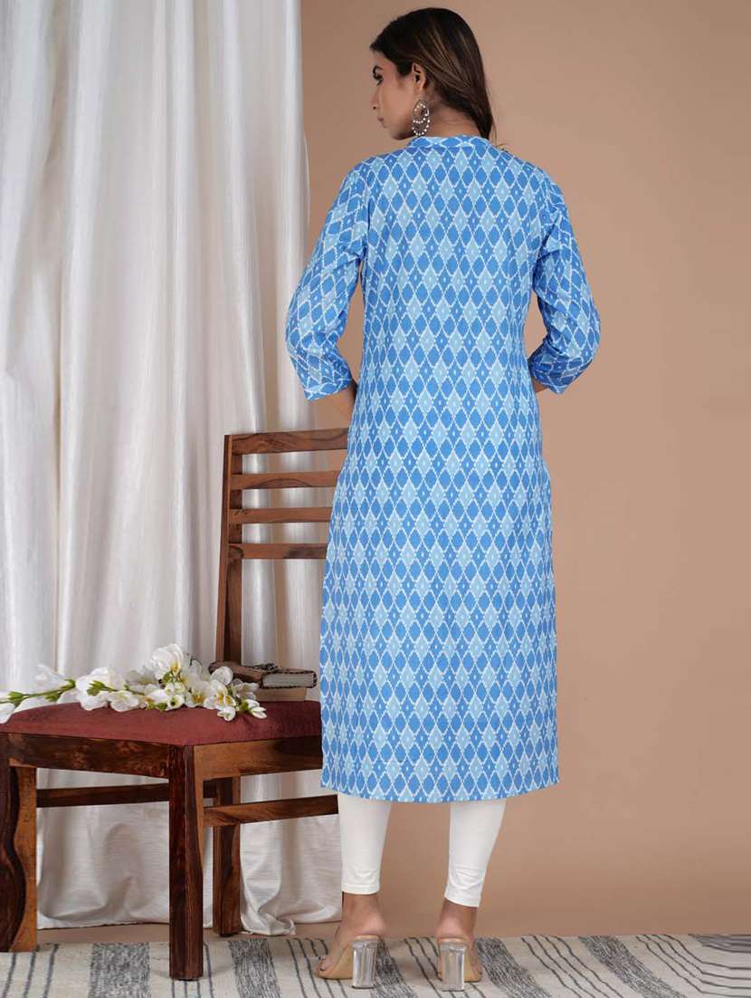 women's straight kurta - 20014430 -  Standard Image - 2