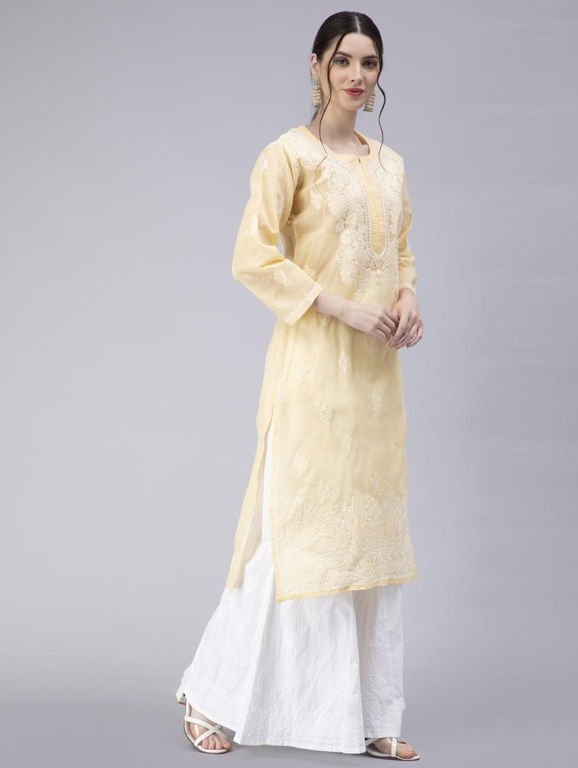 women's straight kurta - 20014470 - Standard Image - 2