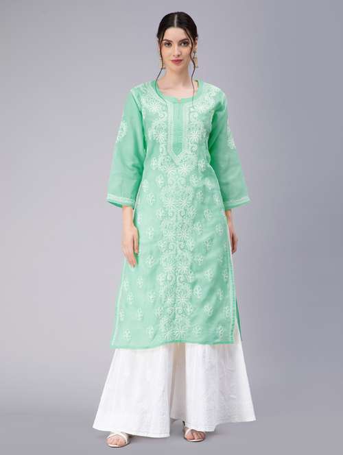 women's straight kurta - 20014477 - Standard Image - 0