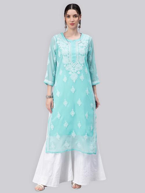 women's straight kurta - 20014479 - Standard Image - 0