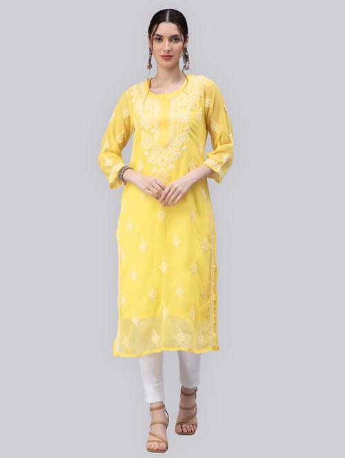 women's straight kurta - 20014480 - Standard Image - 0