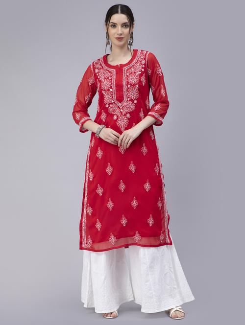 women's straight kurta - 20014482 -  Standard Image - 0