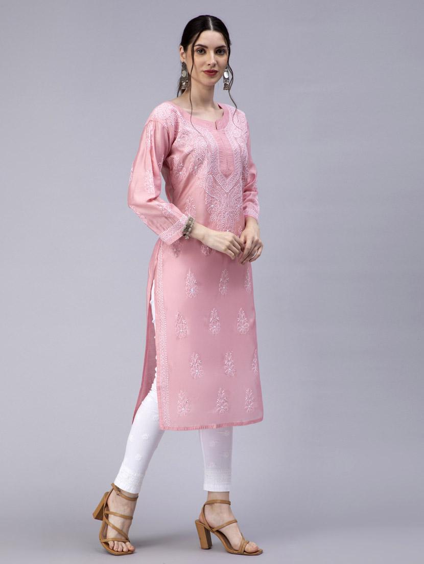 women's straight kurta - 20014485 - Standard Image - 2