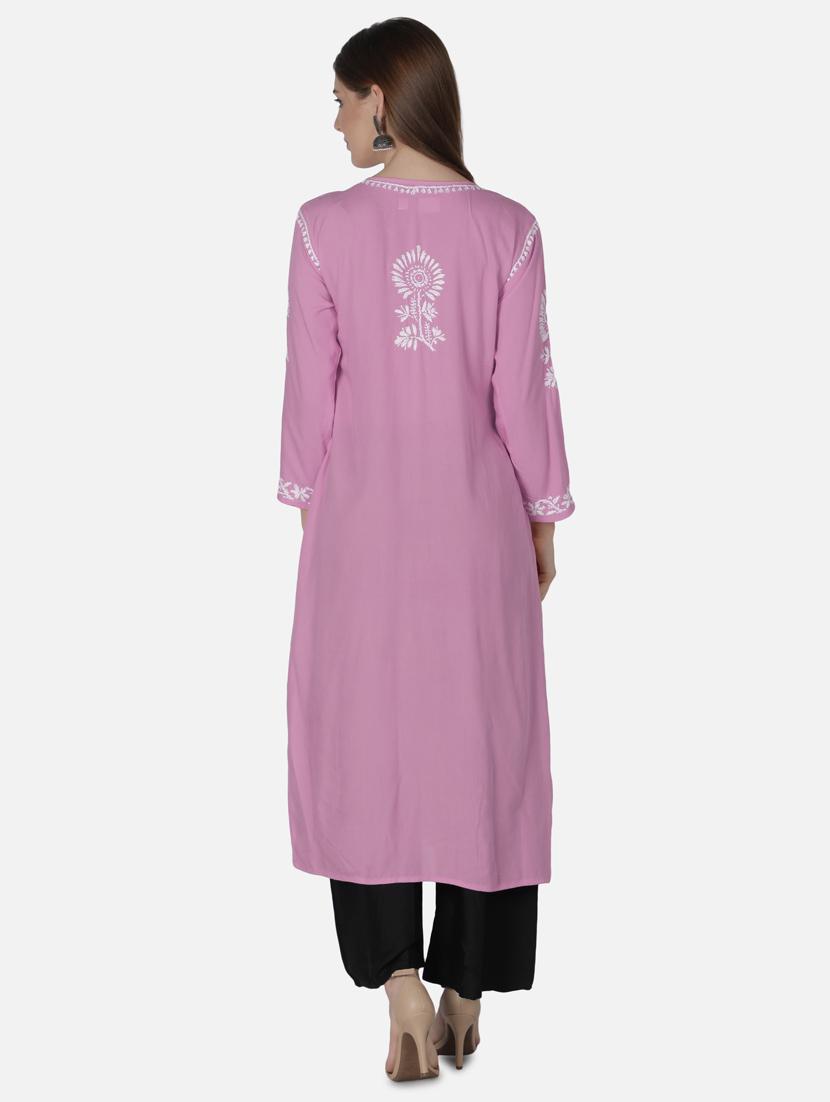 women's straight kurta - 20014492 - Standard Image - 2