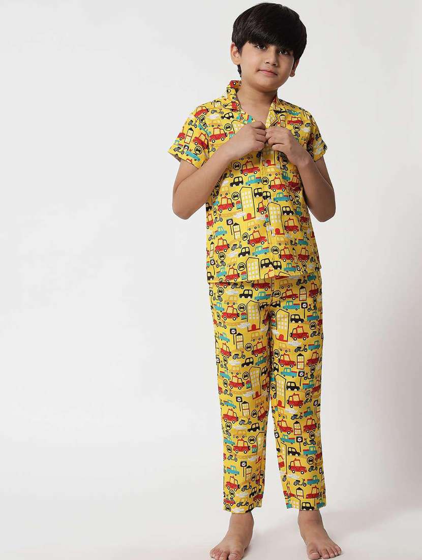 boys printed pyjama nightwear set