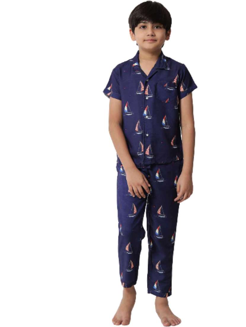 boys printed pyjama nightwear set
