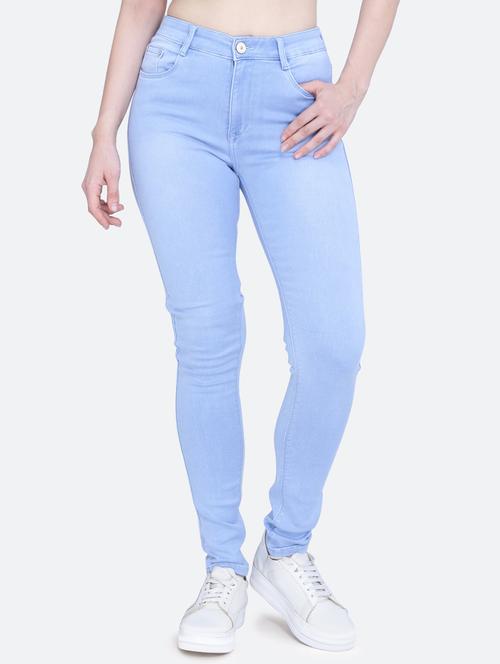 women's plain slim fit jeans - 20017548 - Standard Image - 0