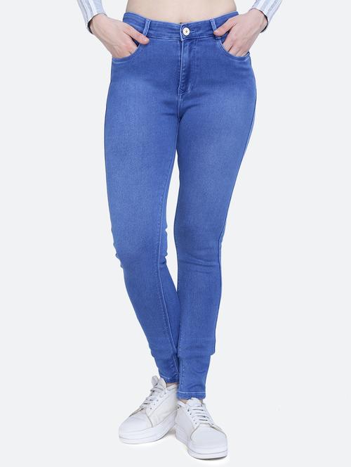 women's plain skinny fit jeans - 20017550 -  Standard Image - 0