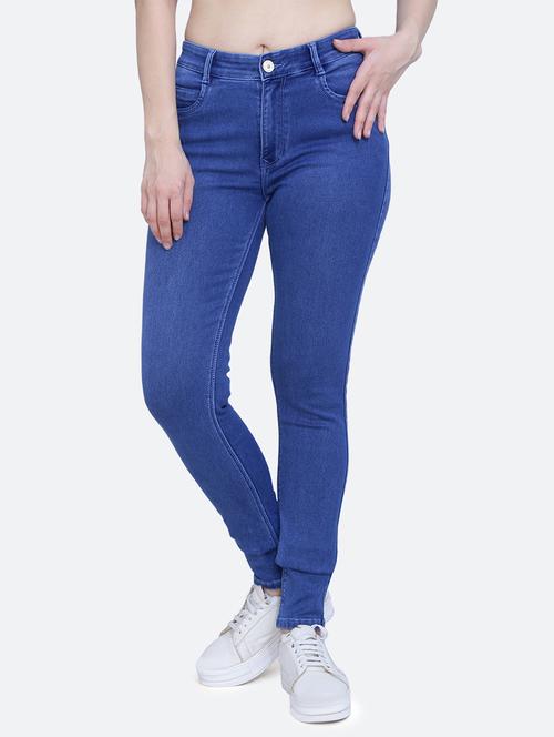 women's plain slim fit jeans - 20017554 - Standard Image - 0