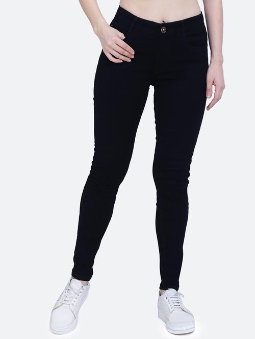 women's plain slim fit jeans - 20017555 - Standard Image - 0