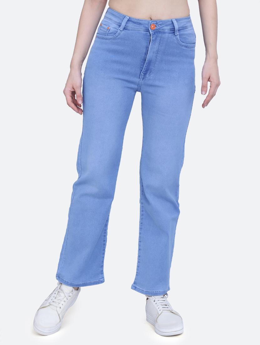 women's plain straight fit jeans - 20017563 -  Zoom Image - 0