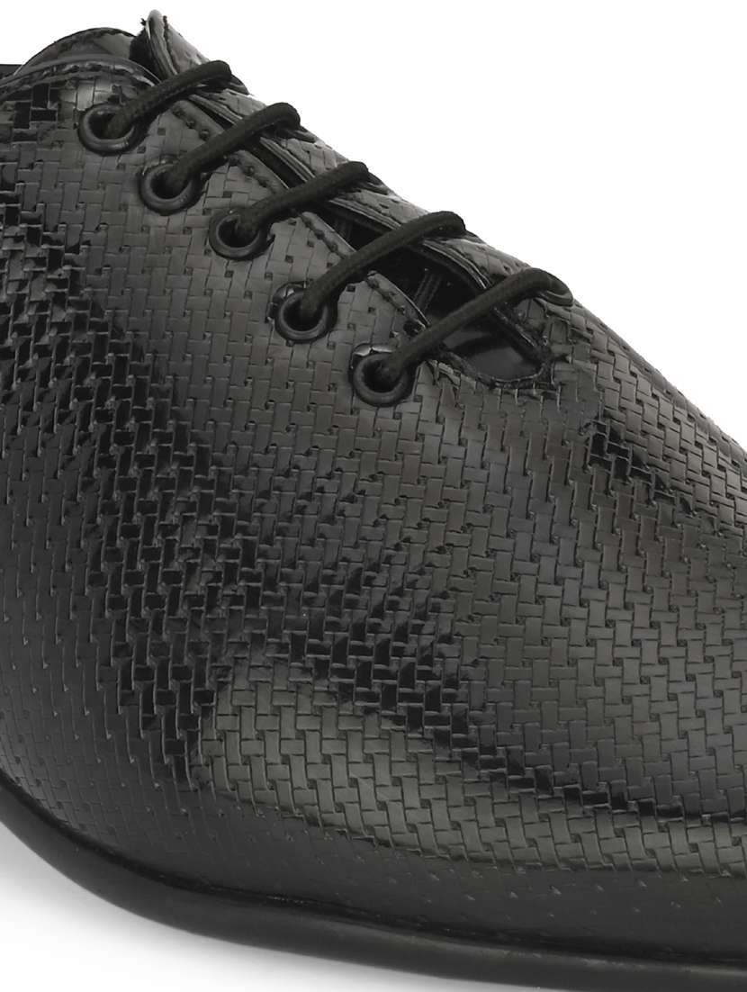 black lace-up oxford shoes - 20017601 -  Standard Image - 7