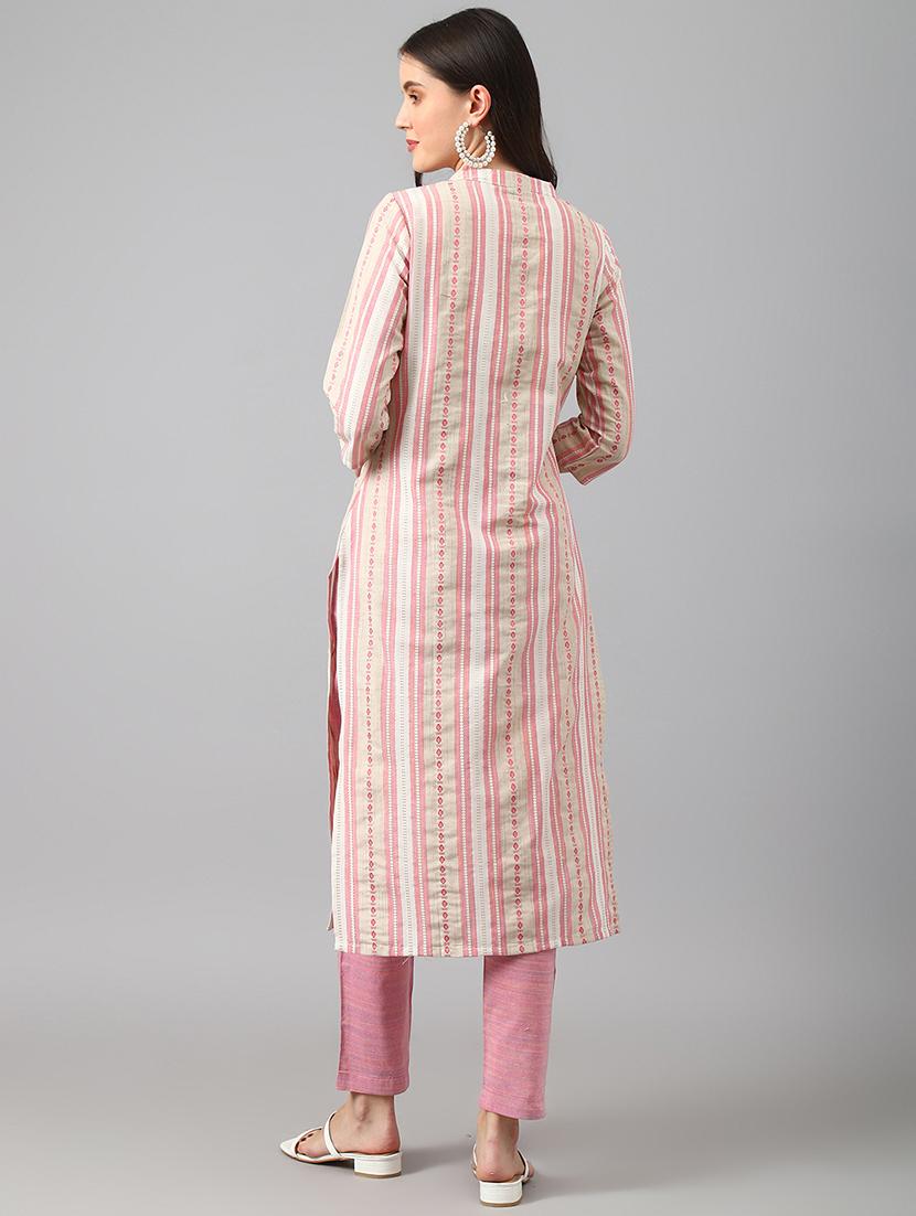 printed cotton kurta pant set - 20018298 - Standard Image - 2