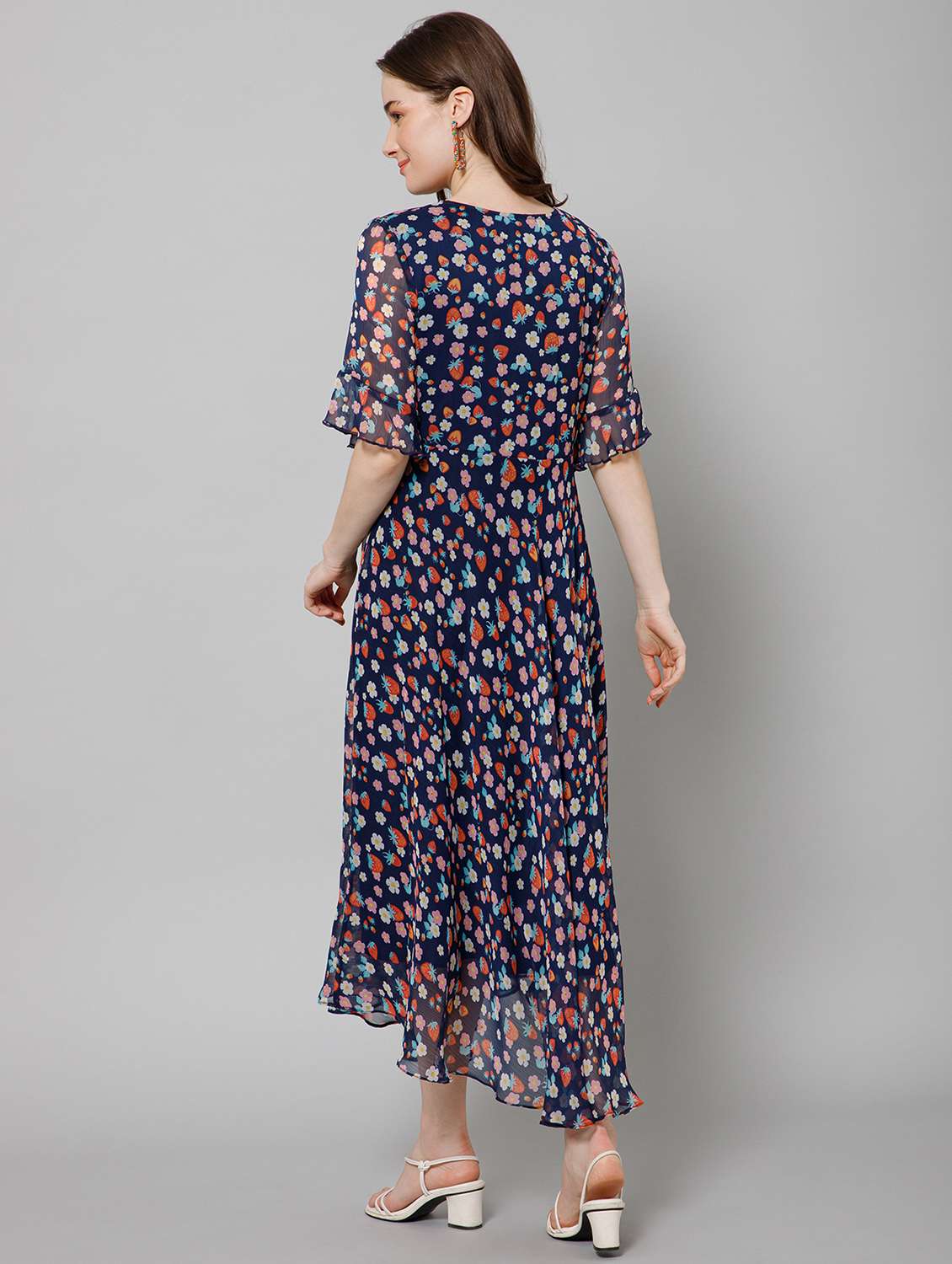 women's fit & flare floral dress - 20018437 -  Standard Image - 2