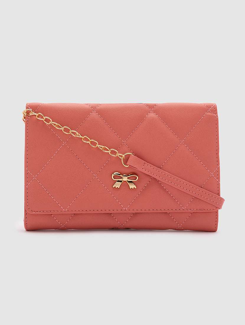 red leatherette wallet