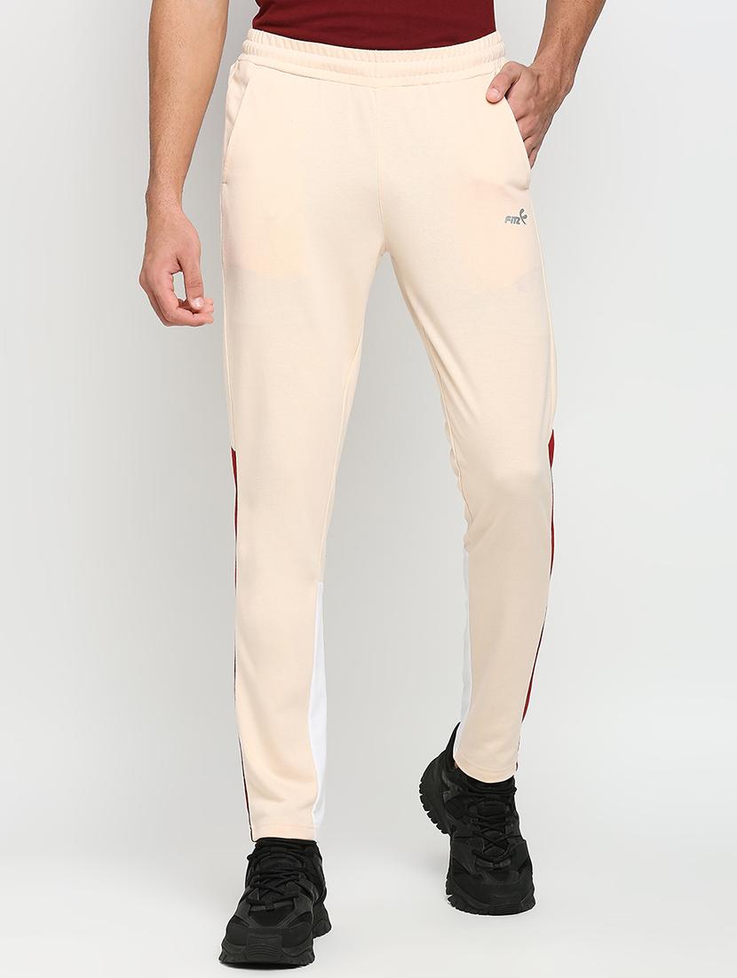 color block cotton joggers track pant - 20018960 - Zoom Image - 0