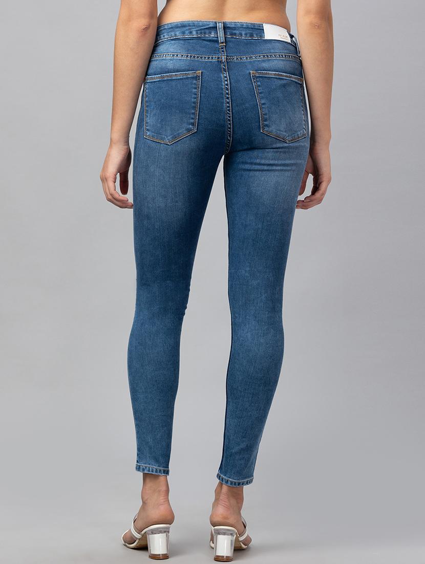 women's slash knee skinny fit jeans - 20018982 - Standard Image - 2