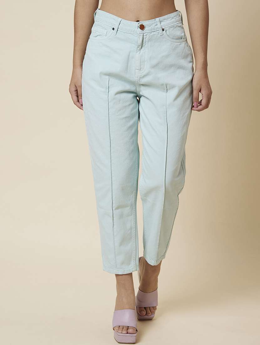 women's plain mom fit jeans