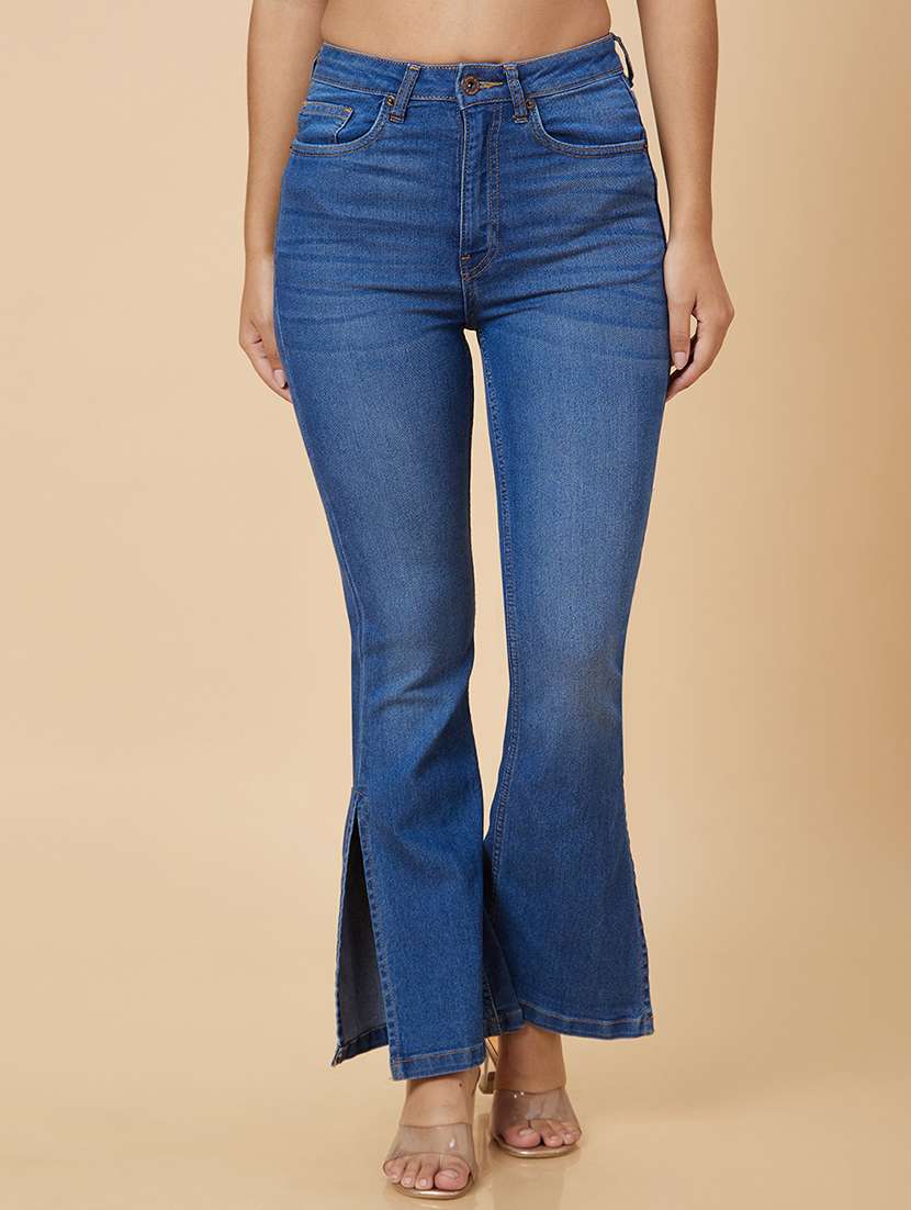 women's plain bootcut jeans
