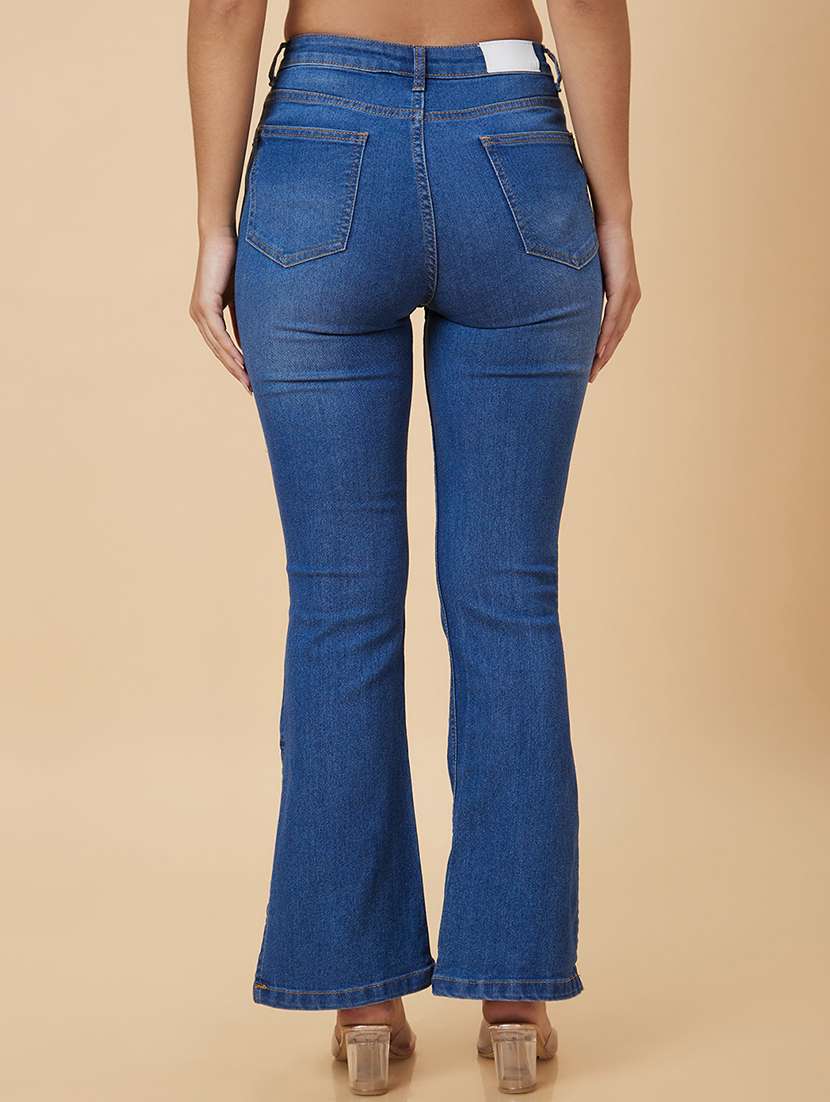 women's plain bootcut jeans - 20018993 -  Standard Image - 2